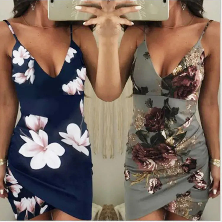 Bodycon Dress, Slim Fit Dress, Sexy Printed Dress